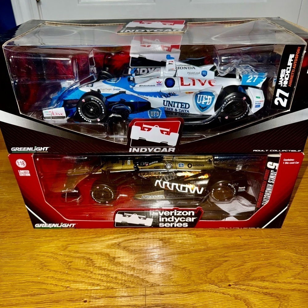 Lot of 2 Limited Edition Indy Die Cast Cars James Hinchcliffe​​​​​